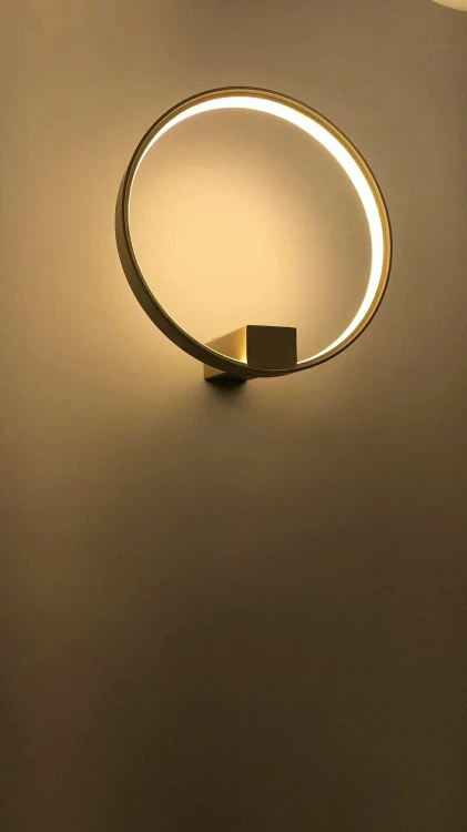 Lampa ścienna CIRCLE WALL złota
