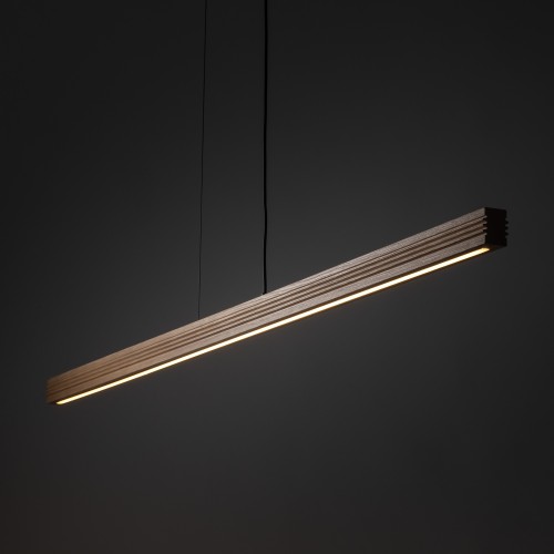 Lampa wisząca VIGA WOOD LED sosna szczotkowana orzech