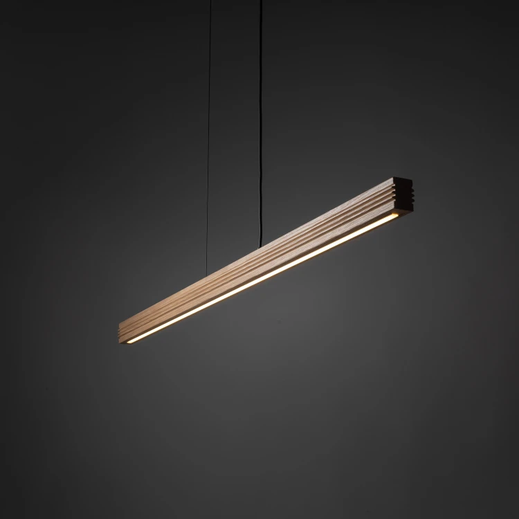 Lampa wisząca VIGA WOOD LED sosna szczotkowana postarzana