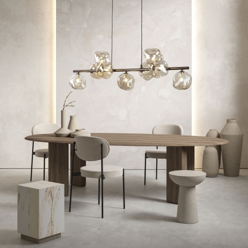 Lampa wisząca LAVA BROWN 9XG9