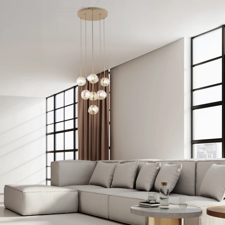 Lampa wisząca LAVA SABIA 7XG9