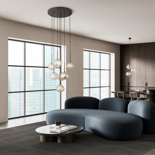 Lampa wisząca LAVA BROWN 7XG9