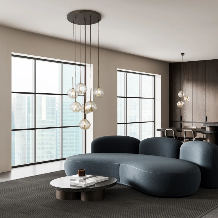 Lampa wisząca LAVA BROWN 7XG9