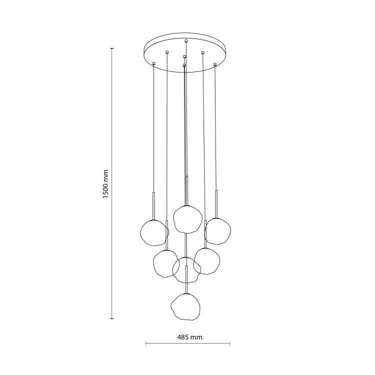 Lampa wisząca LAVA BROWN 7XG9