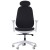 Fotel ergonomiczny LARSTON GF czarny z wysuw siedziska z zagłówkiem BHP