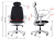 Fotel ergonomiczny LARSTON GF czarny z wysuw siedziska z zagłówkiem BHP