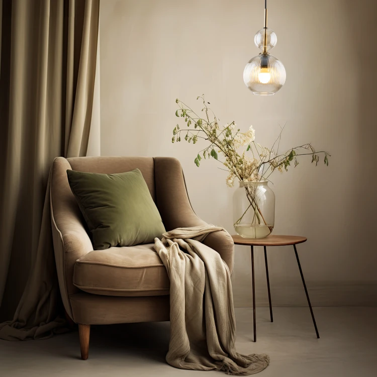 Lampa wisząca SOPHIA COGNAC 1XE14 szklany klosz