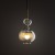 Lampa wisząca SOPHIA COGNAC 1XE14 szklany klosz