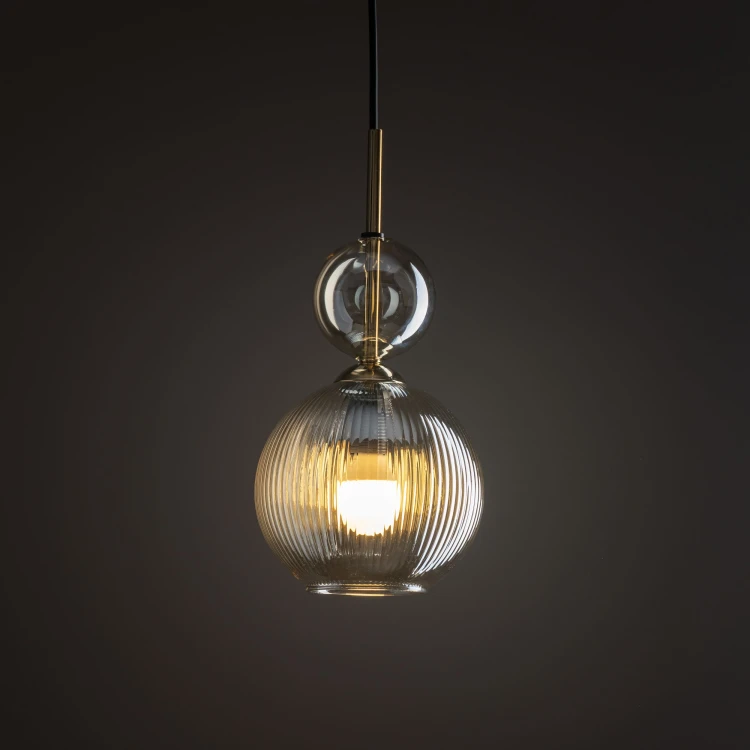Lampa wisząca SOPHIA COGNAC 1XE14 szklany klosz