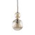 Lampa wisząca SOPHIA COGNAC 1XE14 szklany klosz