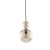 Lampa wisząca SOPHIA COGNAC 1XE14 szklany klosz