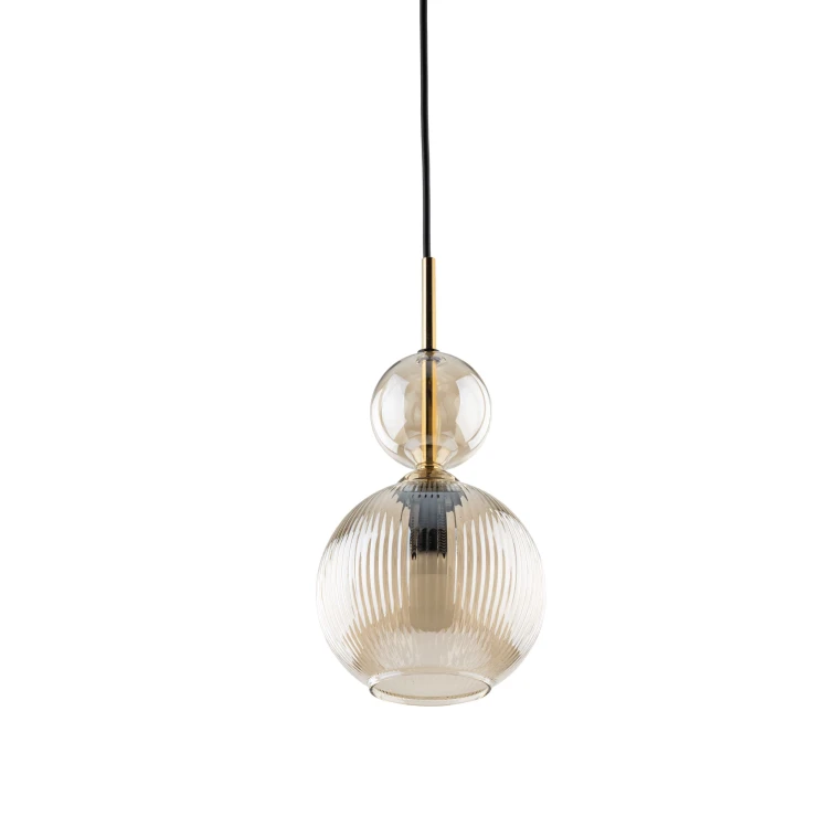 Lampa wisząca SOPHIA COGNAC 1XE14 szklany klosz