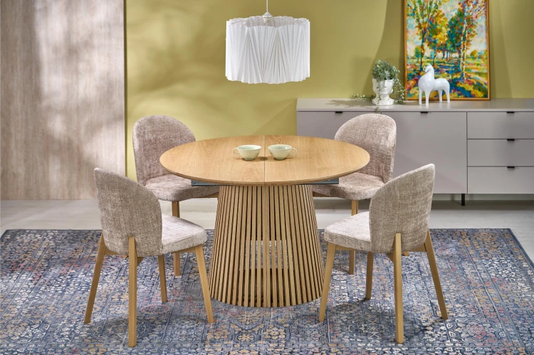 Stół rozkładany FARGO naturalny owalny 120-210 cm