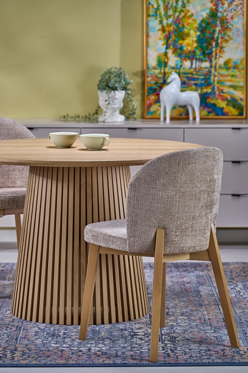 Stół rozkładany FARGO naturalny owalny 120-210 cm