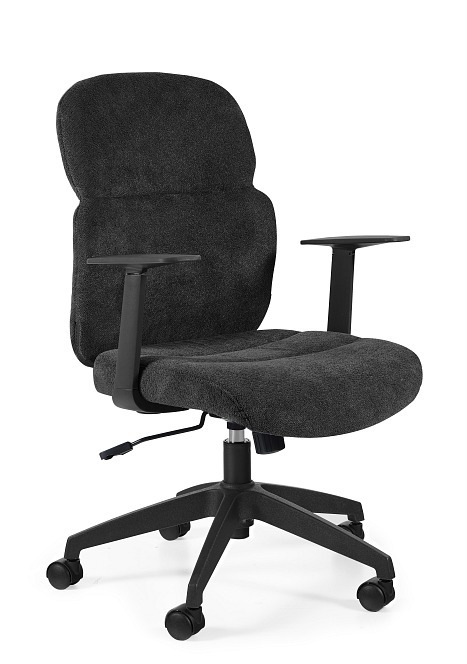 Czarny fotel obrotowy BONUS z mechanizmem TILT
