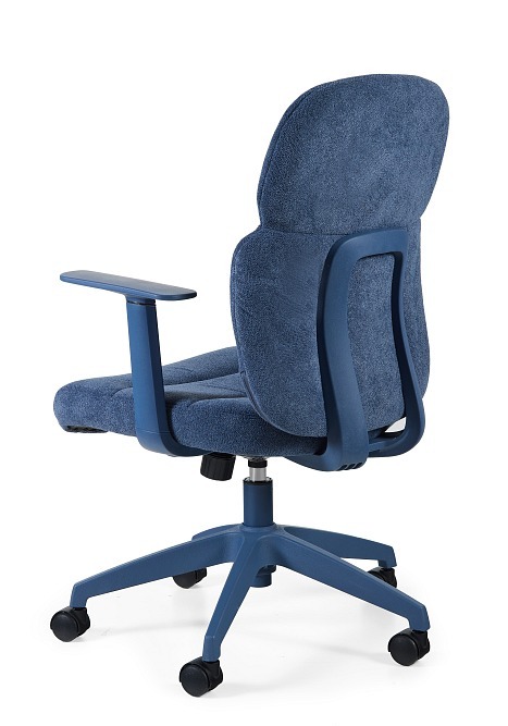 Niebieski fotel obrotowy BONUS z mechanizmem TILT