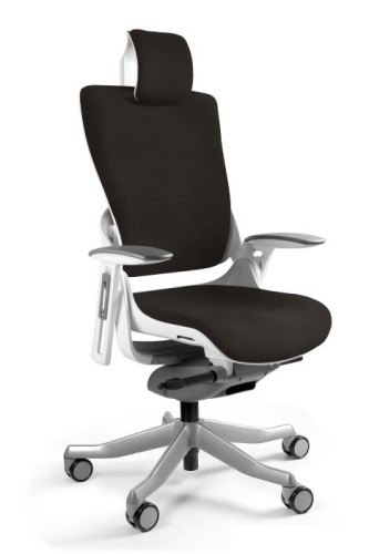Fotel ergonomiczny WAU 2 biały stelaż tkanina PL01 Oreo.jpg