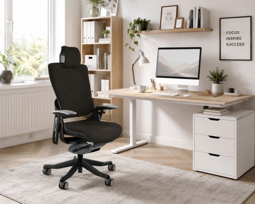 Fotel ergonomiczny WAU 2 czarny stelaż tkanina PL01 Oreo-aranzacja.jpg