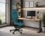 Fotel ergonomiczny WAU 2 czarny stelaż tkanina PL04 Teal - odcień turkusu-aranzacja.jpg
