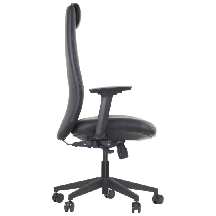Fotel biurowy ergonomiczny SELLA czarna ekoskóra