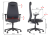 Fotel biurowy ergonomiczny SELLA czarna ekoskóra