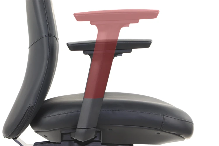 Fotel biurowy ergonomiczny SELLA czarna ekoskóra