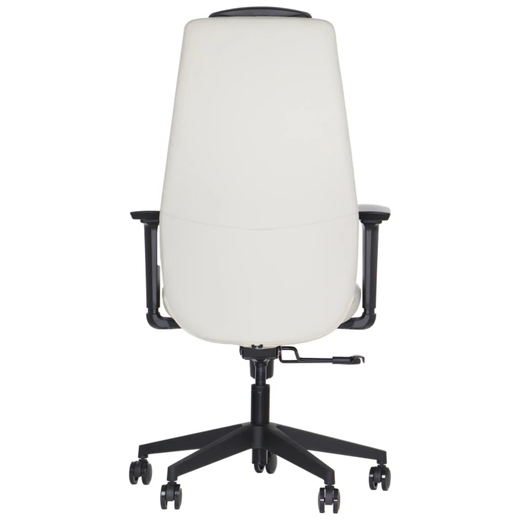 Fotel biurowy ergonomiczny SELLA beżowa ekoskóra