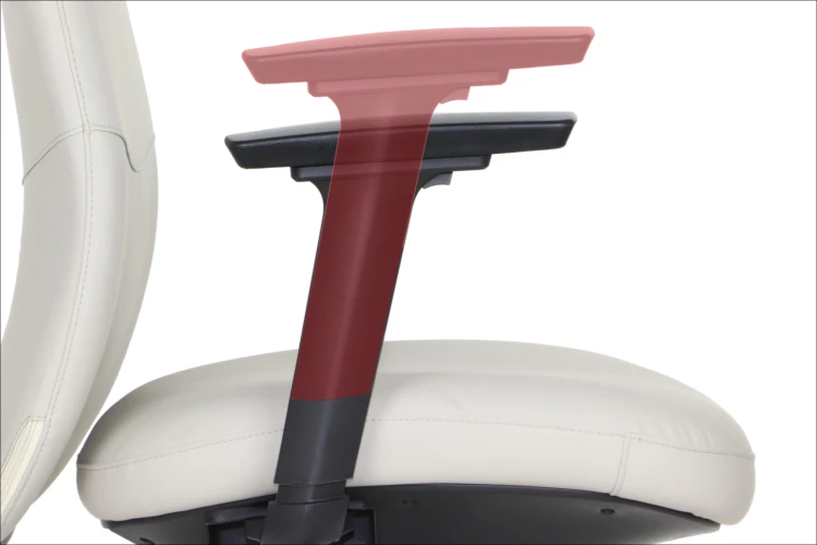 Fotel biurowy ergonomiczny SELLA beżowa ekoskóra