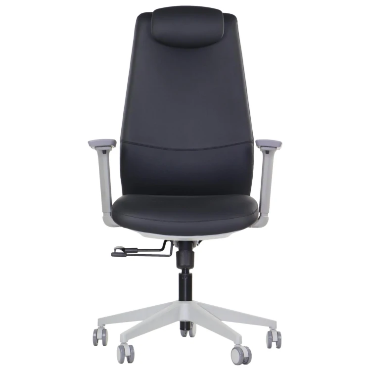 Fotel biurowy ergonomiczny SELLA GF czarna ekoskóra