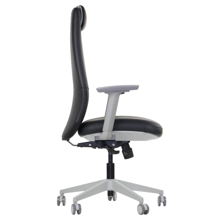 Fotel biurowy ergonomiczny SELLA GF czarna ekoskóra