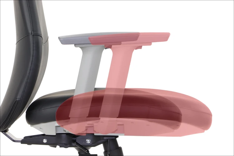 Fotel biurowy ergonomiczny SELLA GF czarna ekoskóra