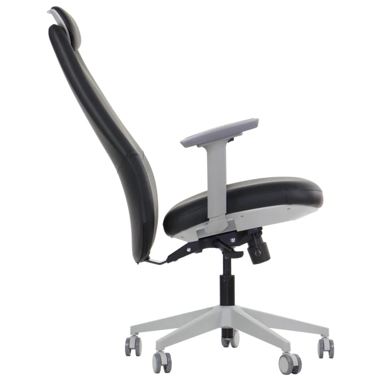 Fotel biurowy ergonomiczny SELLA GF czarna ekoskóra