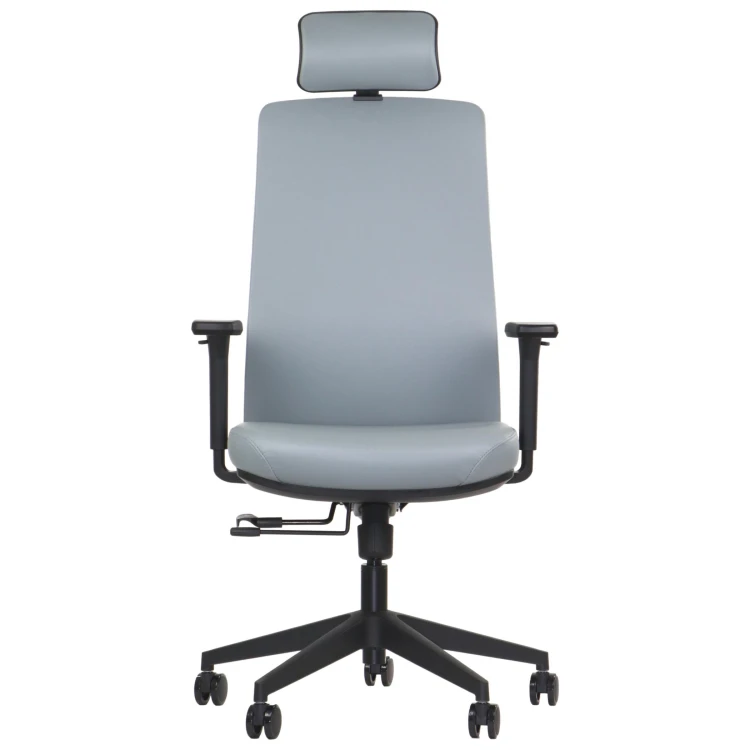 Fotel biurowy ergonomiczny WISTER PU szary