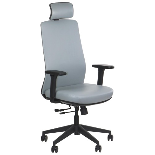 Fotel biurowy ergonomiczny WISTER PU szary