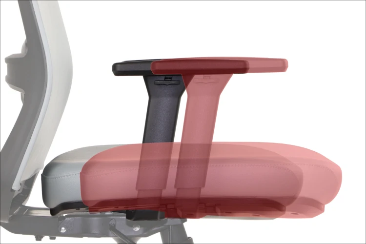 Fotel biurowy ergonomiczny WISTER PU szary