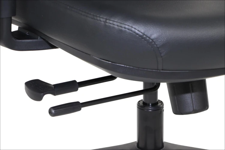 Fotel biurowy ergonomiczny WISTER PU czarny ekoskóra