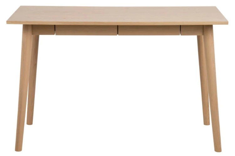 Biurko z 2 szufladami Marte 120 cm dąb bielony