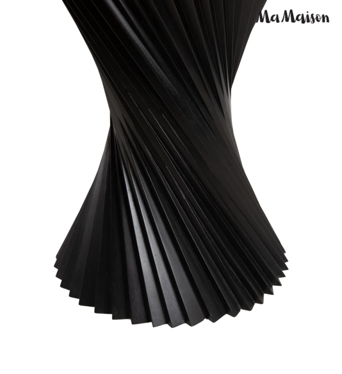 Stół jadalniany TANGO 120 cm okrągły czarny marmur drewno mango