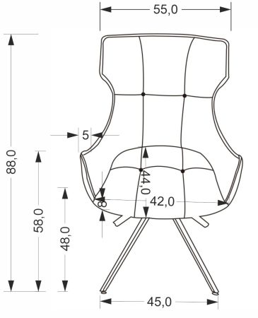 wymiary krzesła K573