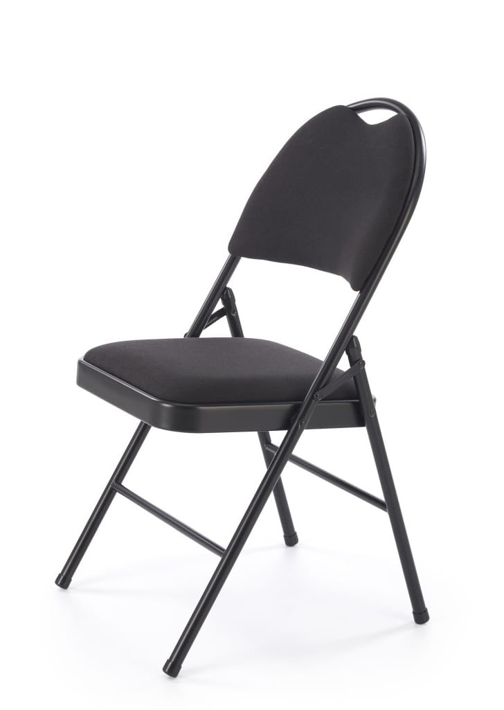 Krzesło składane K566 materiał czarny