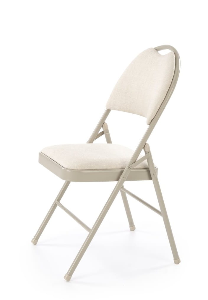 Krzesło składane K566 materiał beżowy