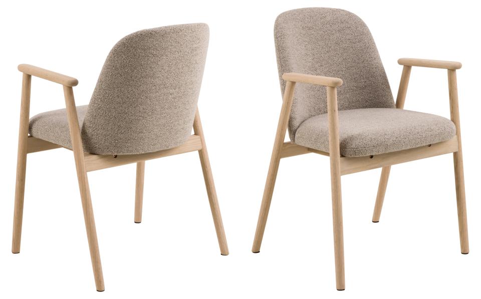 Krzesło drewniane Leo beżowe Monza 60 -15% OUTLET