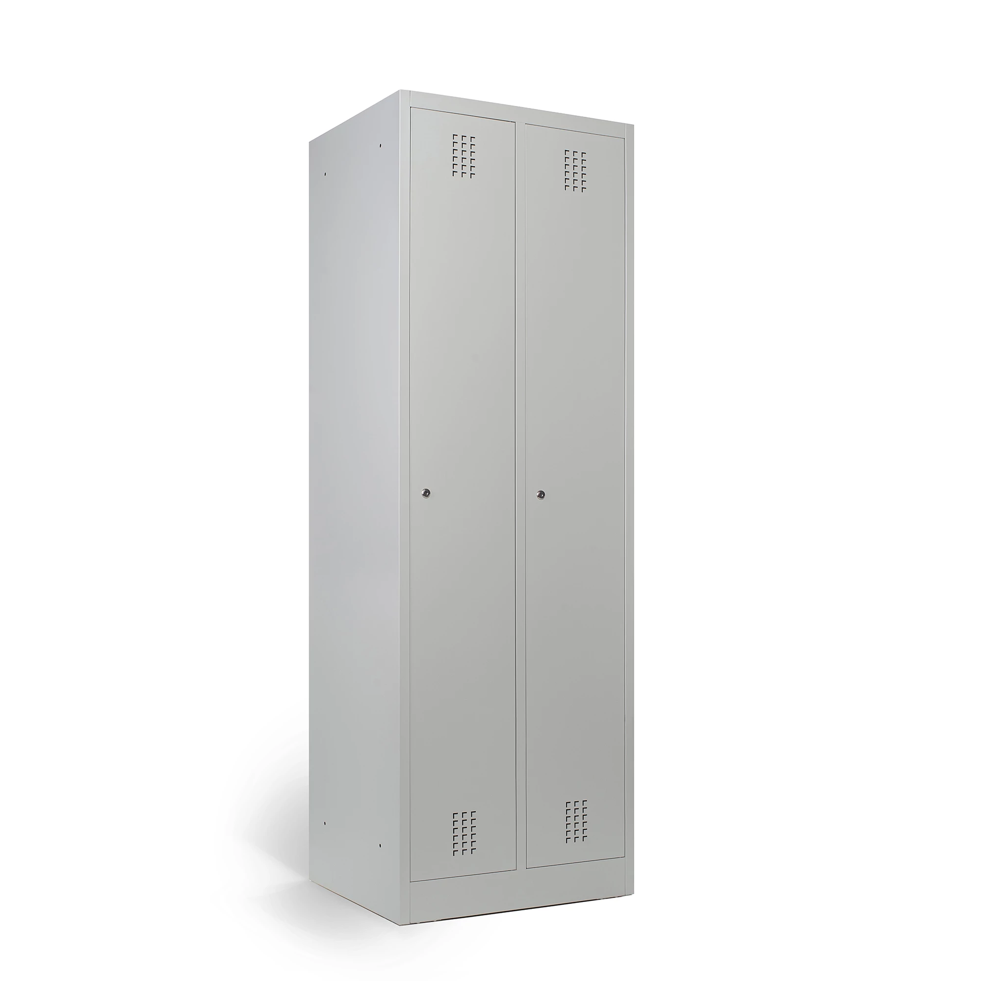 Metalowa szafka ubraniowa 60 cm - dwie komory