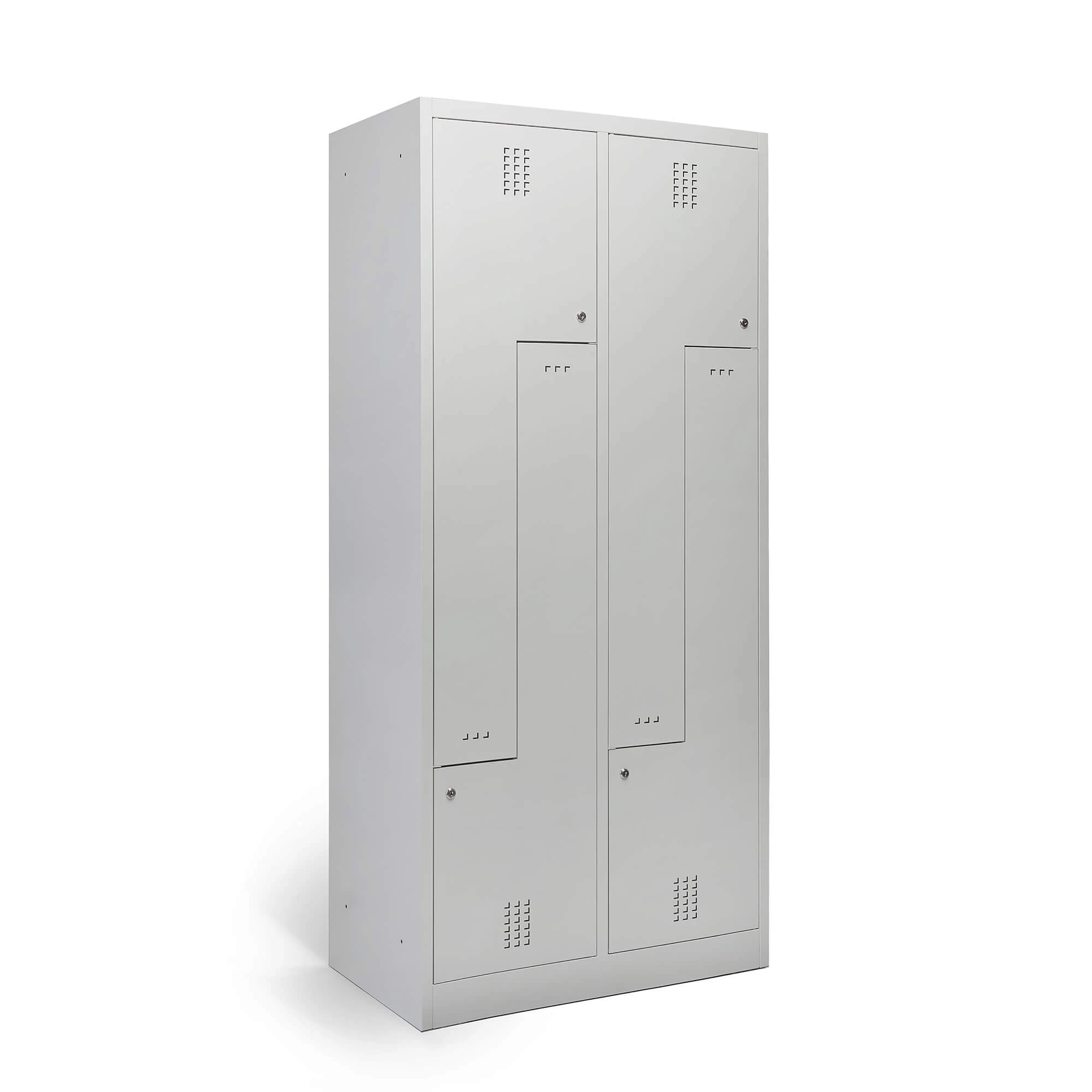 Metalowa szafka ubraniowa 80 cm cztery komory