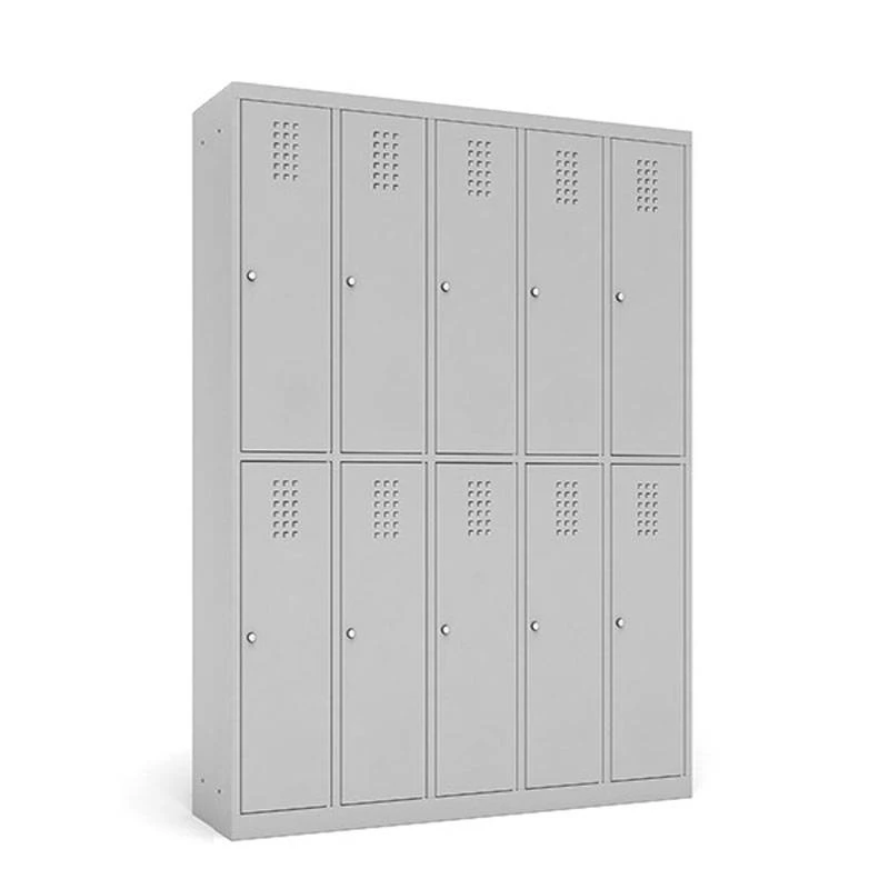 Metalowa szafka 120 cm - 10 skrytkowa wysoka