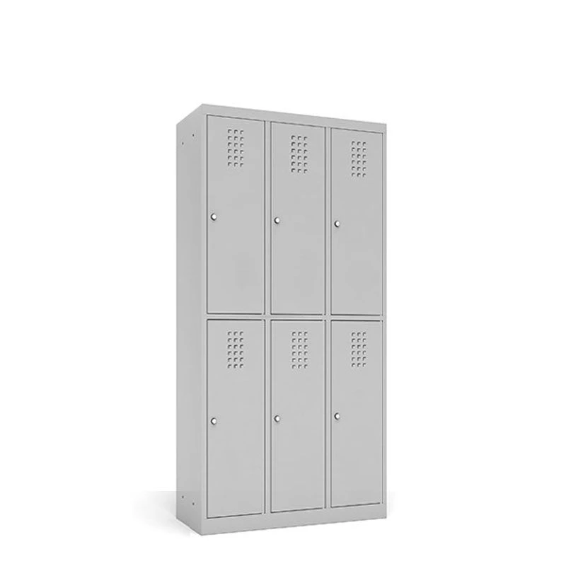Metalowa szafka 73 cm - 6 skrytkowa