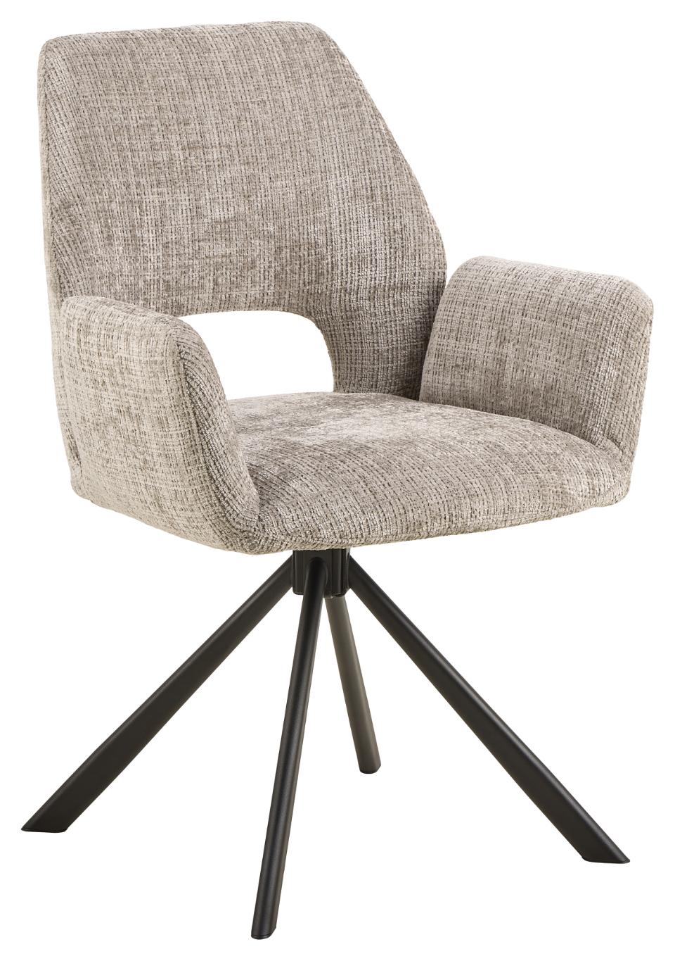 Krzesło jadalniane Graham szare Juto 85 obrotowe