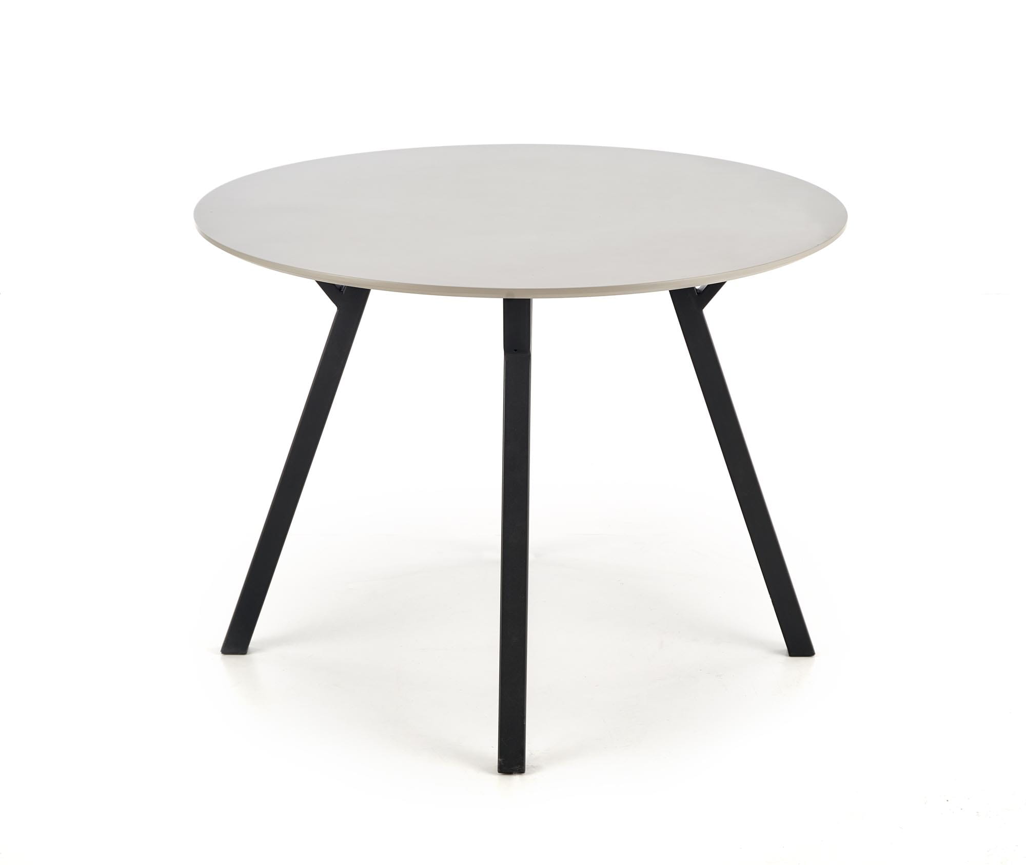 Stół BALROG okrągły jasny popiel 100