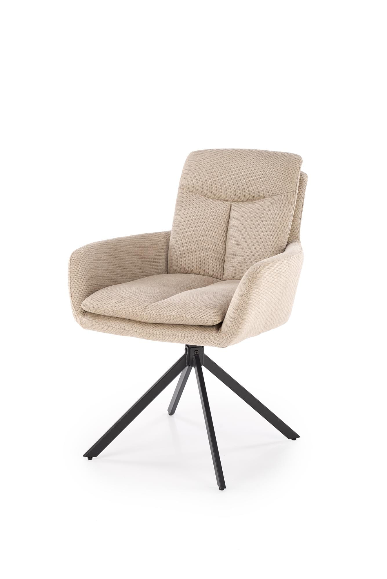 Krzesło tapicerowane K536 beżowe obracane