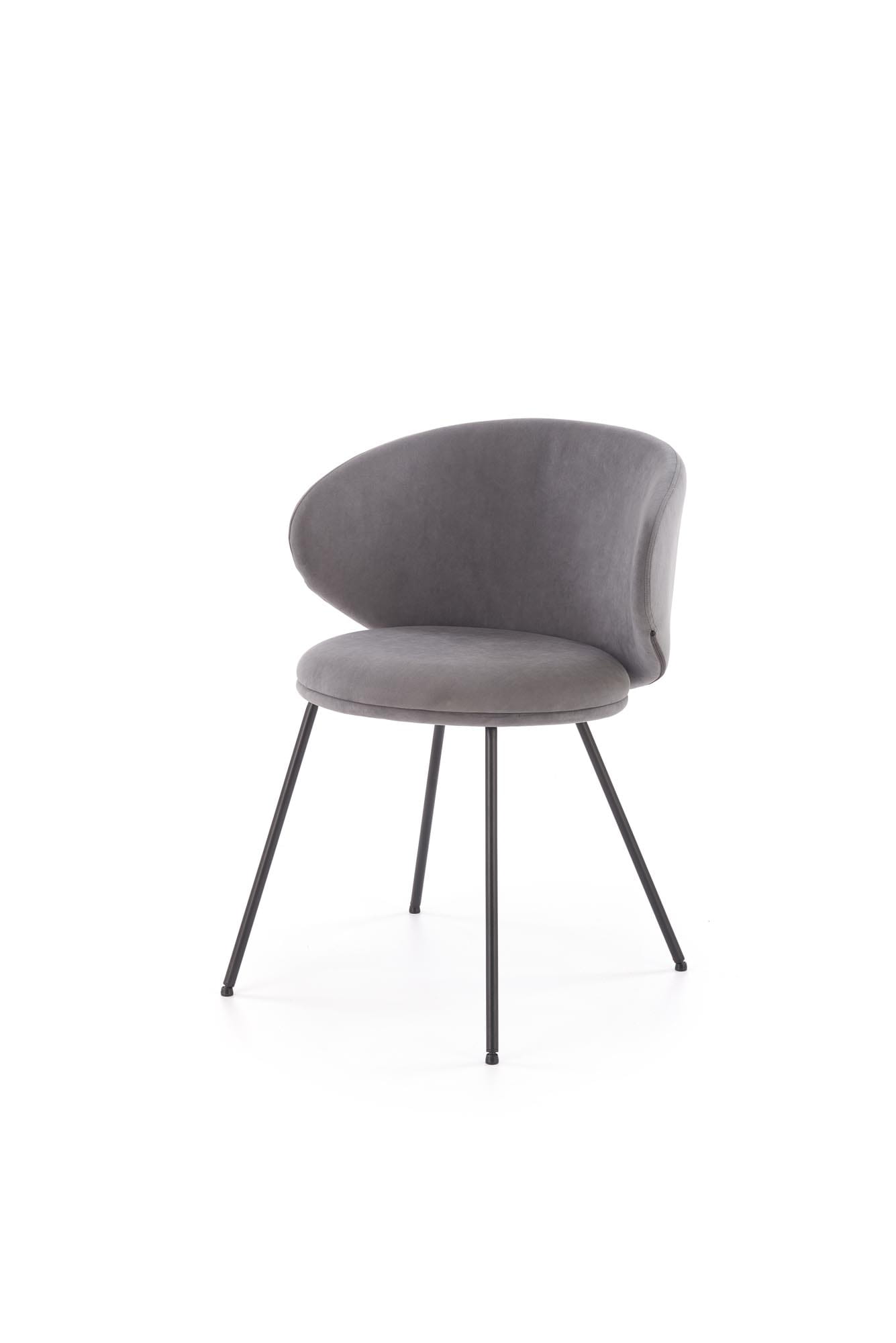Krzesło tapicerowane K587 Velvet popiel